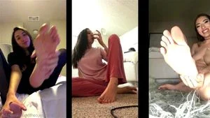 Split Screen & Mind Melters stare at soles and wiggling toes and micro dose heaven of feetism thumbnail