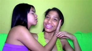 Latin girls spit and kiss(lesbian only) thumbnail