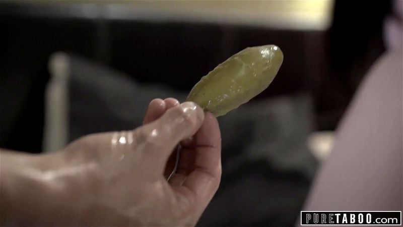 PURE TABOO step Sister Puts Pickle Up Ass to Get Nerdy Brother into Anal