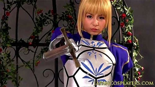 japanese cosplay, saber, fate, servant