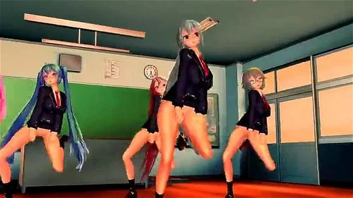 dance, hentai, japanese, big tits