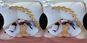 AKry 4K VR blowjob on the spiral staircase