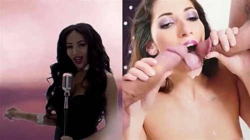 porn music video, pmv, cumshot, nylon cum