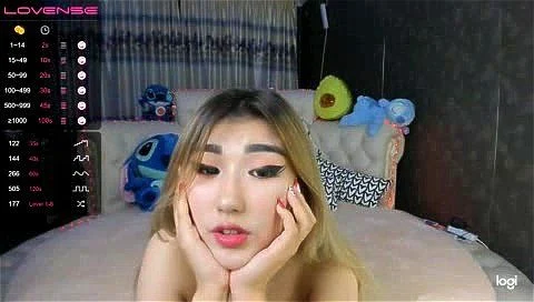 pussy play, tits out, asian, cam