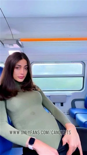 Watch Naked on the train. - Tranny, Shemale, Wanking Porn - SpankBang