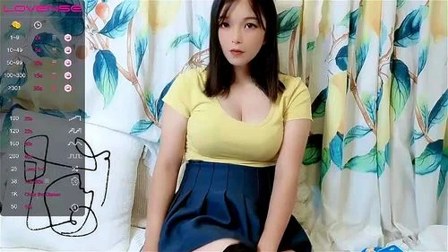 big natural tits, babe, chinese webcam, asian