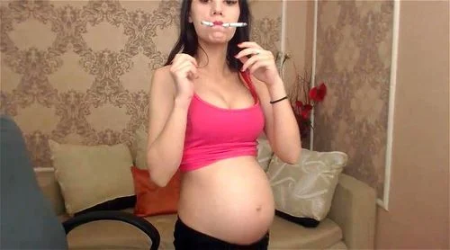 pregnant smoking, heavy smoking, fetish, chain smoking