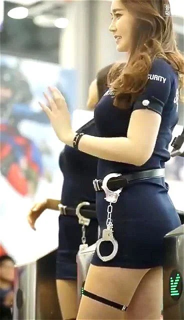 policewoman, amateur, security officer, asian