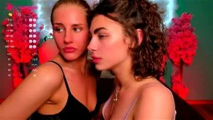 Lesbian cam kissing thumbnail