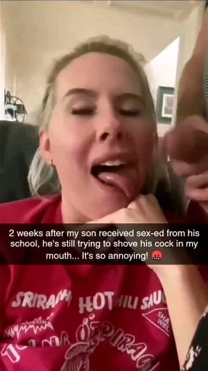 Watch who's that milf??? mom blows her son in snapchat - Milf, Blowjob,  Stepmom Porn - SpankBang