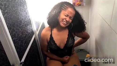 bathroom, farts brazil, latina, brunette