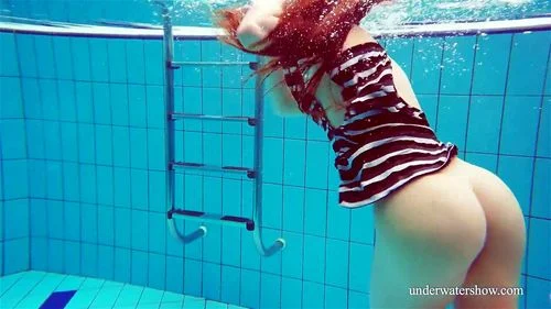 pool girls, underwatershow, hairy pussy, russian