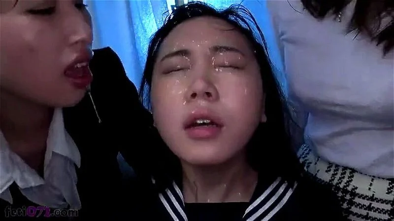 Japanese is punished and humiliated through face licking and spitting Japanese is punished and humiliated through face licking and spitting