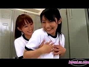 Watch Studentgirls In Training Dress Kissing One Of Them Getting Her  Nipples Sucked Pussy Rubbed In The Locker Room - Japanese Lesbian, Japanese  Dressing Room, Japanese Changing Clothes Porn - SpankBang