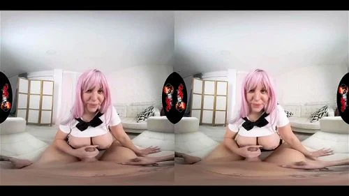 hentai, virtual reality, pov, cum on ass