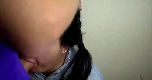 Asian teen deepthroat blowjob