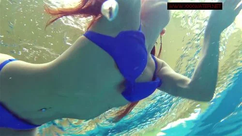 Lina Mercury hot underwater naked teen