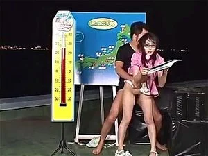 Watch Bukkake Weather Girl With Glasses Bukkake Weather Girl  