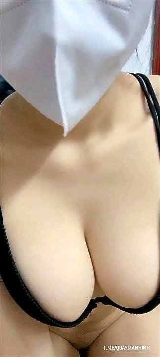 Lustful sister shows toned breasts