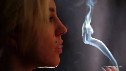 smoking, fetish, blonde, russian