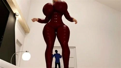 big ass, giantess growth, expansion, big tits