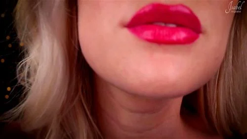 Blonde kissing big lips sexy