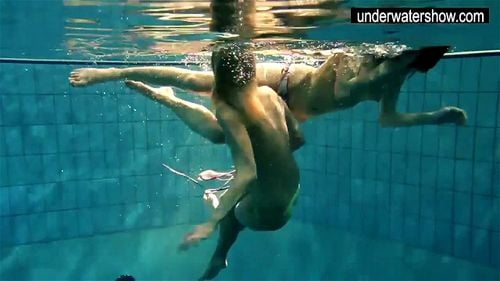 small tits, Underwater Show, fetish, lesbian