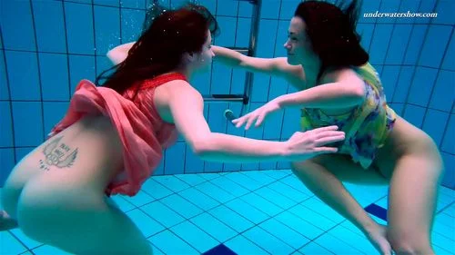 russian, Underwater Show, water, small tits