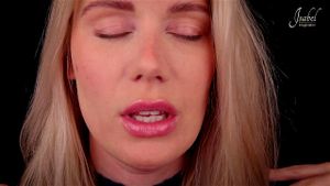 Sweet blonde asmr close up