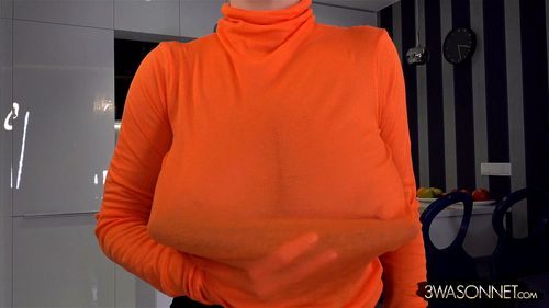 Ewa Sonnet orange shirt: Big Tits, Brunette & Bongacams Porn - SpankBang
