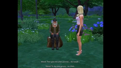 big tits, horror, blonde, the sims 4