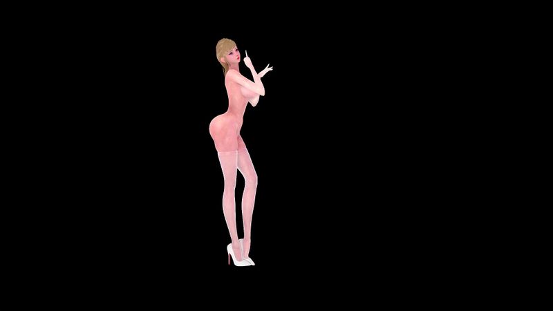 HS2 MMD - Sexy Nude Dance - Nice Body