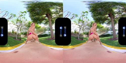 virtual reality, vr porn, pov, blonde