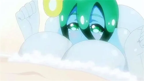 ecchi slime girl gives master a slippery boob washing (Monster Girls ep4)