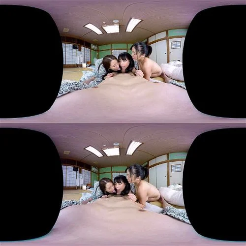 vr, foursome, asian babe, virtual reality