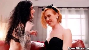 Sexual tension leads Lydia and Shiri to fuck