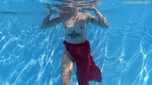 babe, underwater girls, big tits, solo