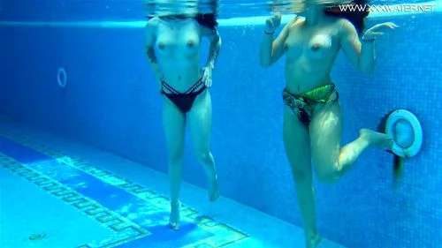 pool girls, pornstar, babe, underwater