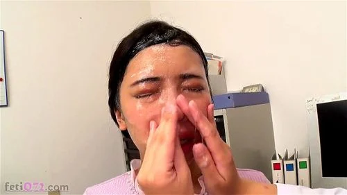 spitting in face, asian, fetish, drooling