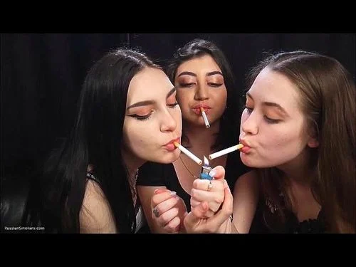 Russian Girls Love to Smoke and Play