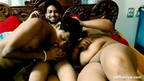 Desi Threesome with Bi Horny Indian