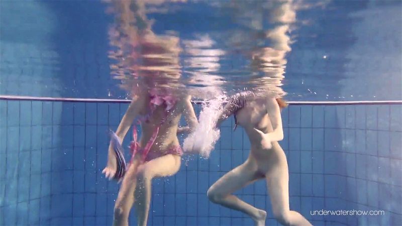 Blonde and brunette Duna and Nastya underwater cuties Blonde and brunette Duna and Nastya underwater cuties