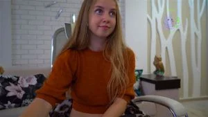 Young blondie masturbate on cam