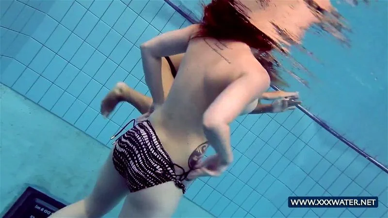 Katrin and Lucy big tits underwater