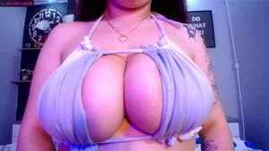 She can only load something of special on her big tits