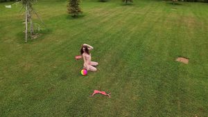 Guinever Huney Playing With A Ball