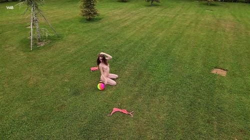 guinevere huney, outdoor, solo, strip