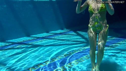 russian whore, fetish, small tits, Underwater Show