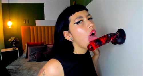 500px x 268px - Watch emo latina sucking a weird dildo - Cam, Dildo Blowjob, Amateur Porn -  SpankBang