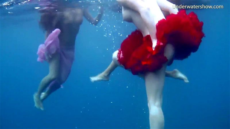 Tenerife underwater swimming with hot girls